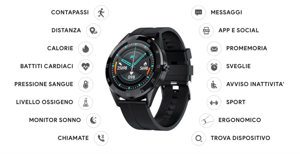 C10 xPower Smartwatch caratteristiche tecniche